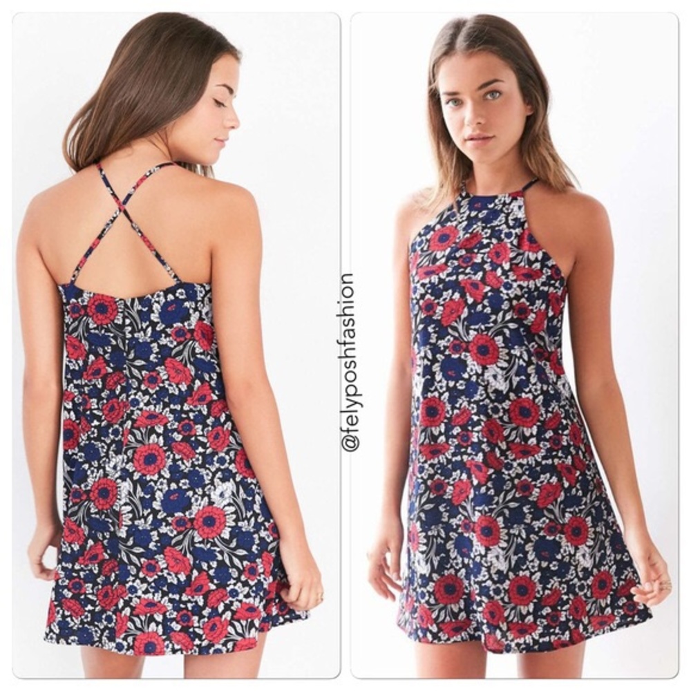 Lucca Floral High Neck Frock Dress